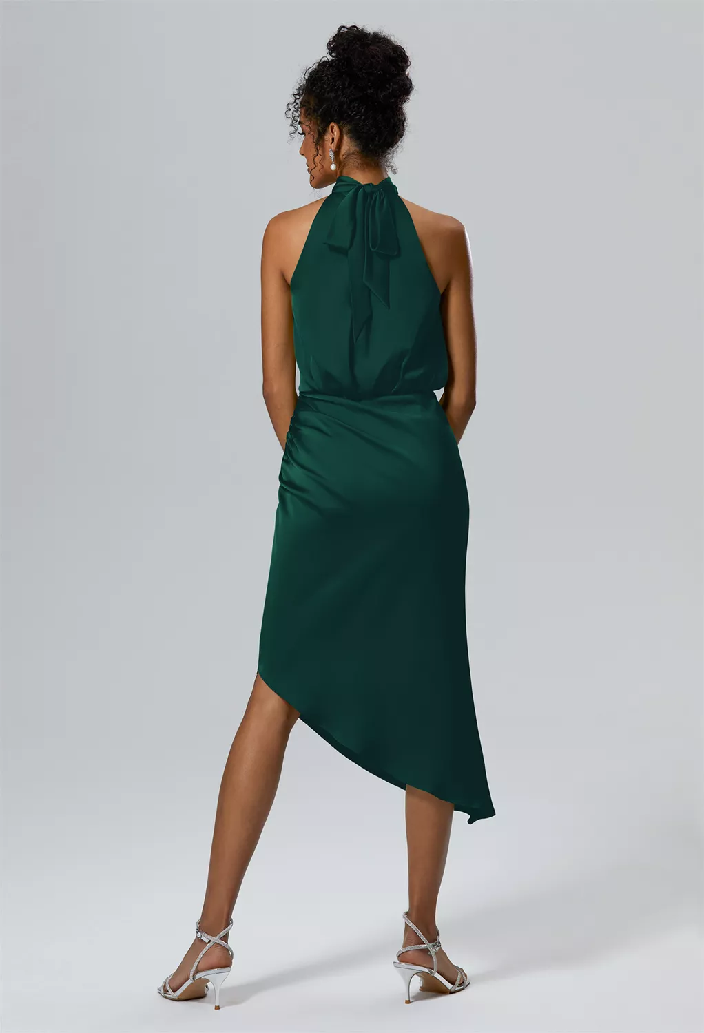 AW Ulrica Hunter Green  Cocktail Wedding Guest Dresses